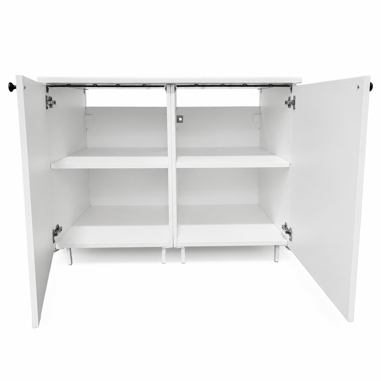 White 2-Door Storage Cabinet / Sideboard – 123 × 64 × 90 cm