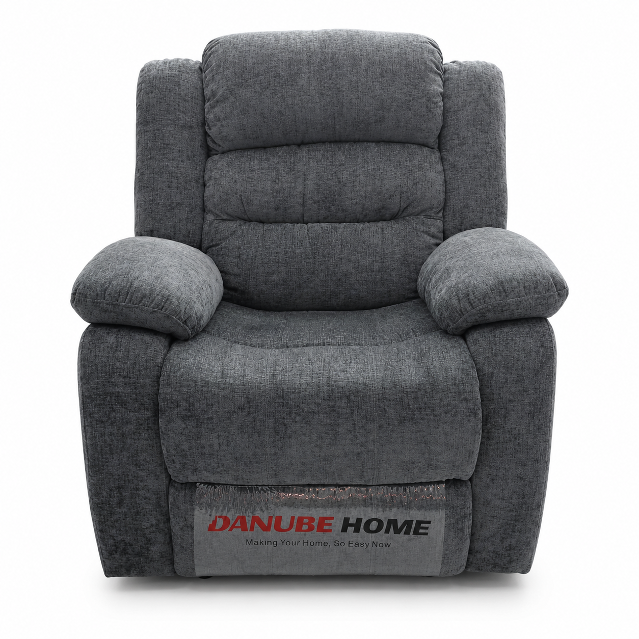 Danube Home Manual Recliner Chair – Dark Grey