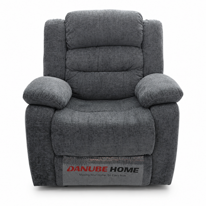 Danube Home Manual Recliner Chair – Dark Grey