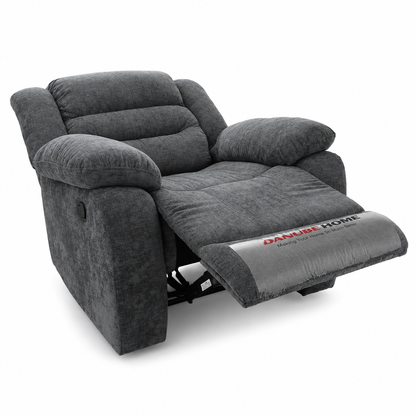 Danube Home Manual Recliner Chair – Dark Grey