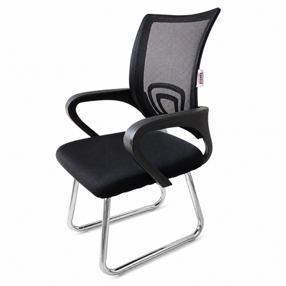 Royaloak Rome Mesh Visitor Chair – Black
