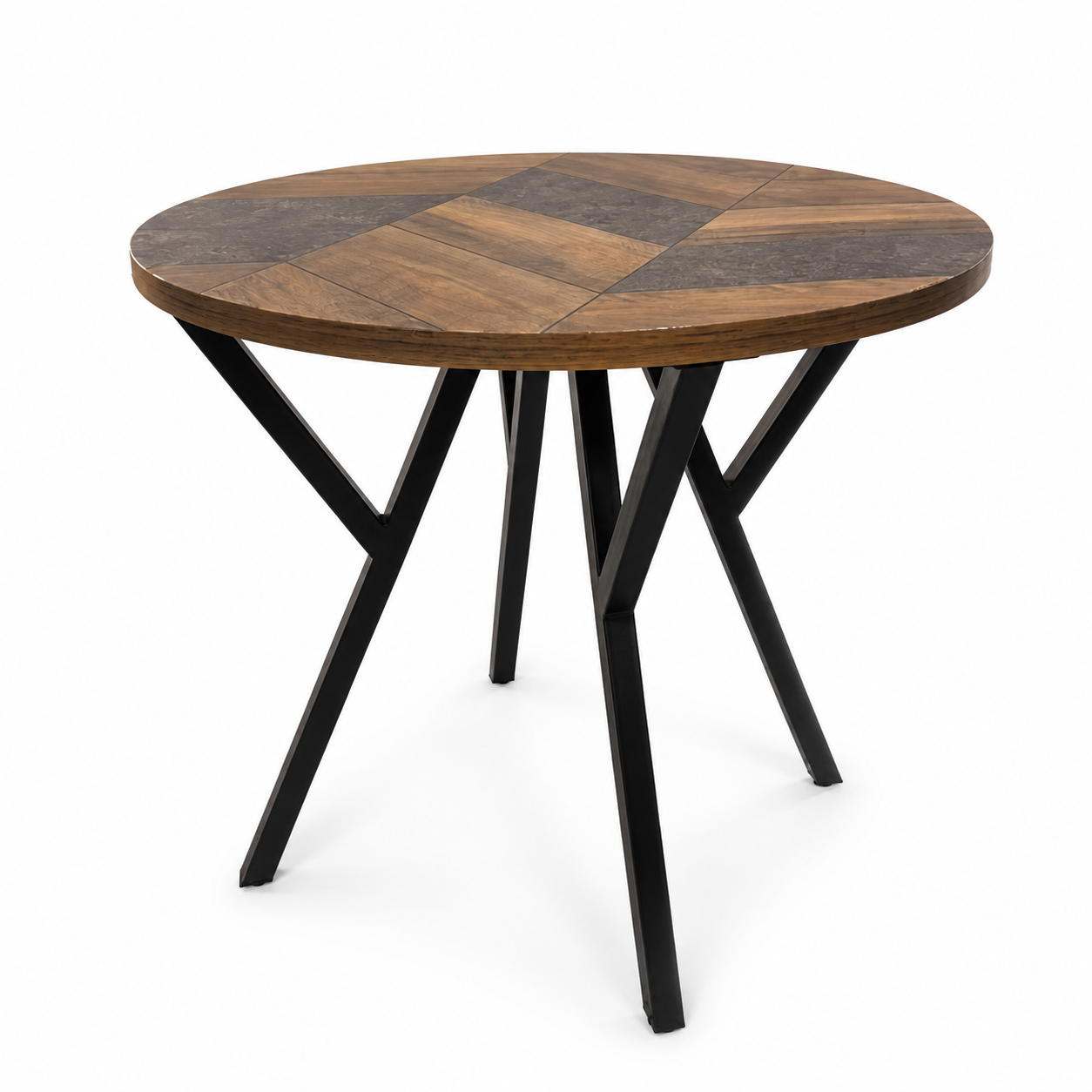 Latitude Run Royceton Round Bar-Height Table – 45 × 45 × 42 in