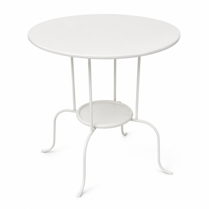IKEA LINDVED White Round Side Table – 50 × 68 cm