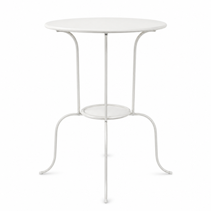 IKEA LINDVED White Round Side Table – 50 × 68 cm