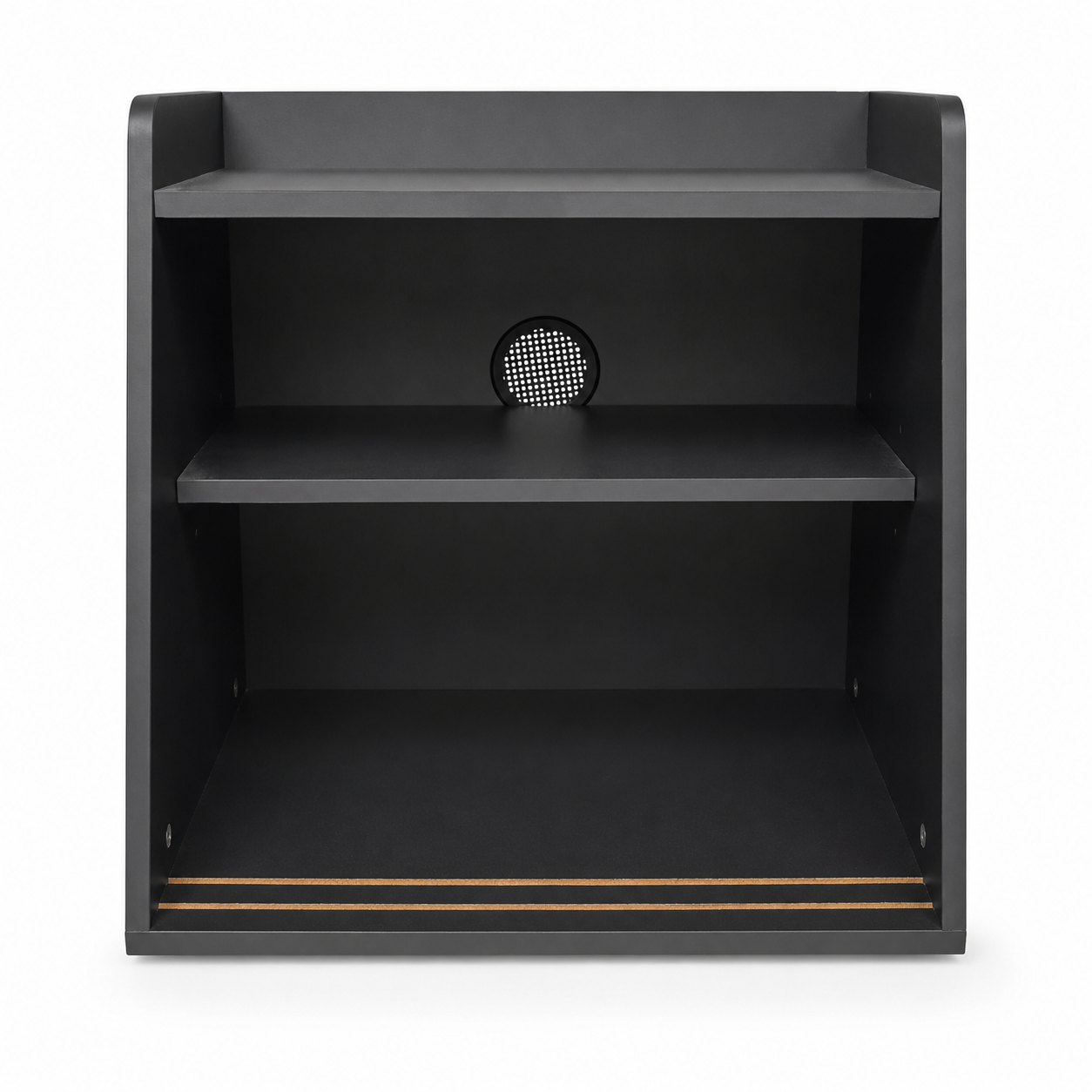 IKEA Black Open Bedside Table