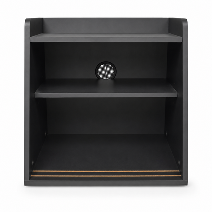 IKEA Black Open Bedside Table