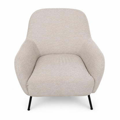 HomeBox Livorno Beige Fabric Accent Chair – 78 × 67.5 × 71 cm