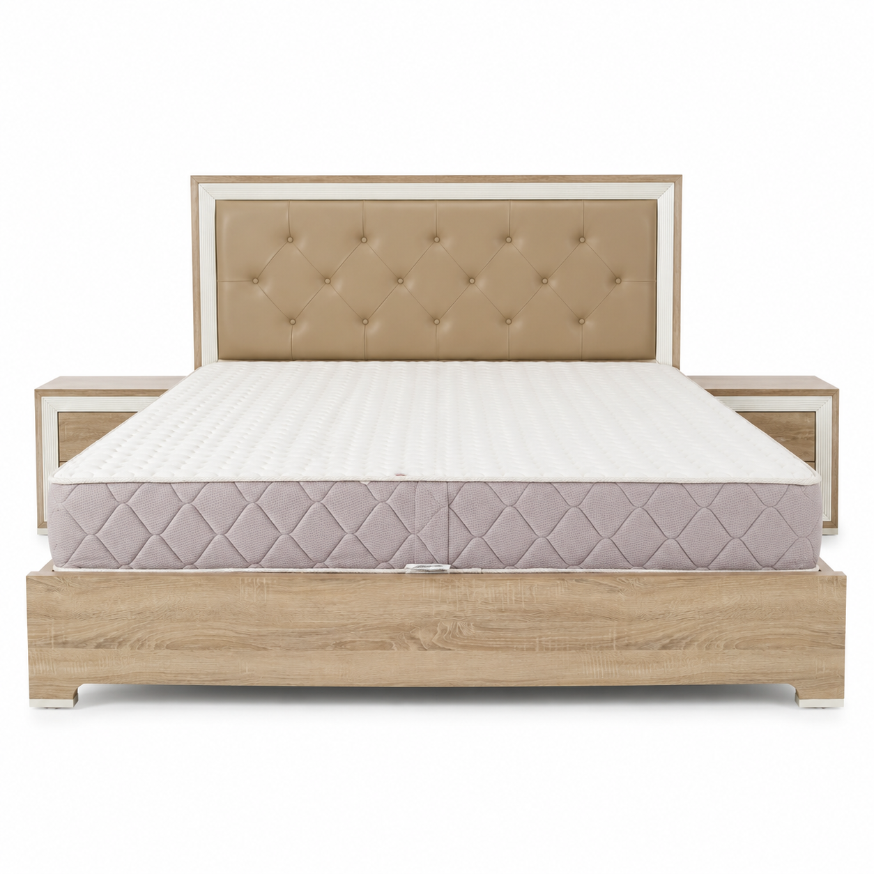 Home Centre King-Size Bedroom Set with 5-Door Wardrobe & Mattress – 180 × 210 cm