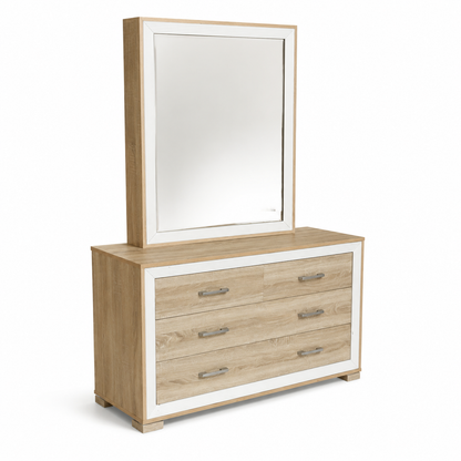 Home Centre King-Size Bedroom Set with 5-Door Wardrobe & Mattress – 180 × 210 cm