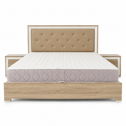 Home Centre King-Size Bedroom Set with 5-Door Wardrobe & Mattress – 180 × 210 cm