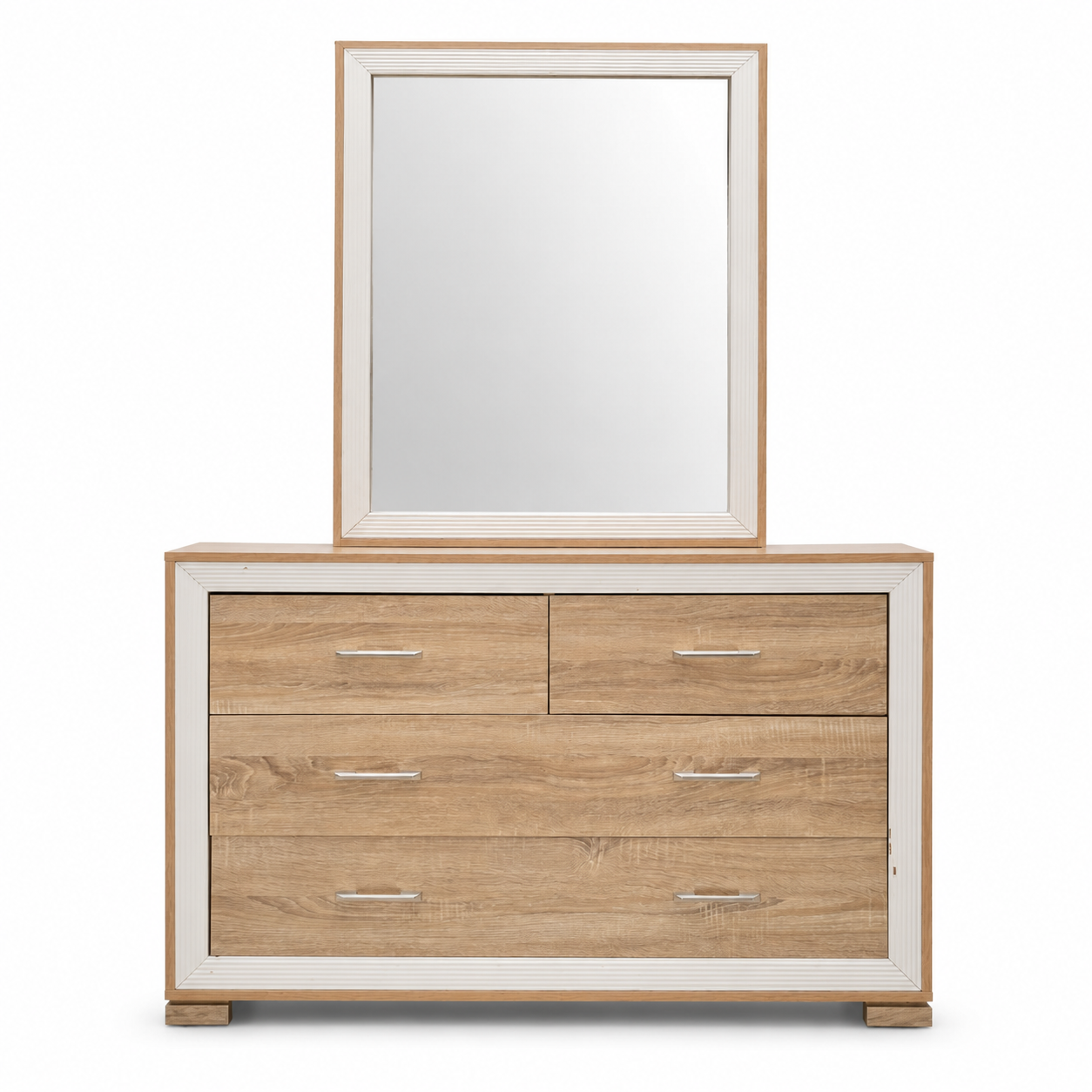 Home Centre King-Size Bedroom Set with 5-Door Wardrobe & Mattress – 180 × 210 cm