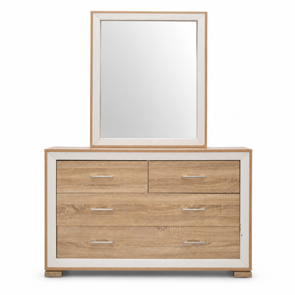 Home Centre King-Size Bedroom Set with 5-Door Wardrobe & Mattress – 180 × 210 cm