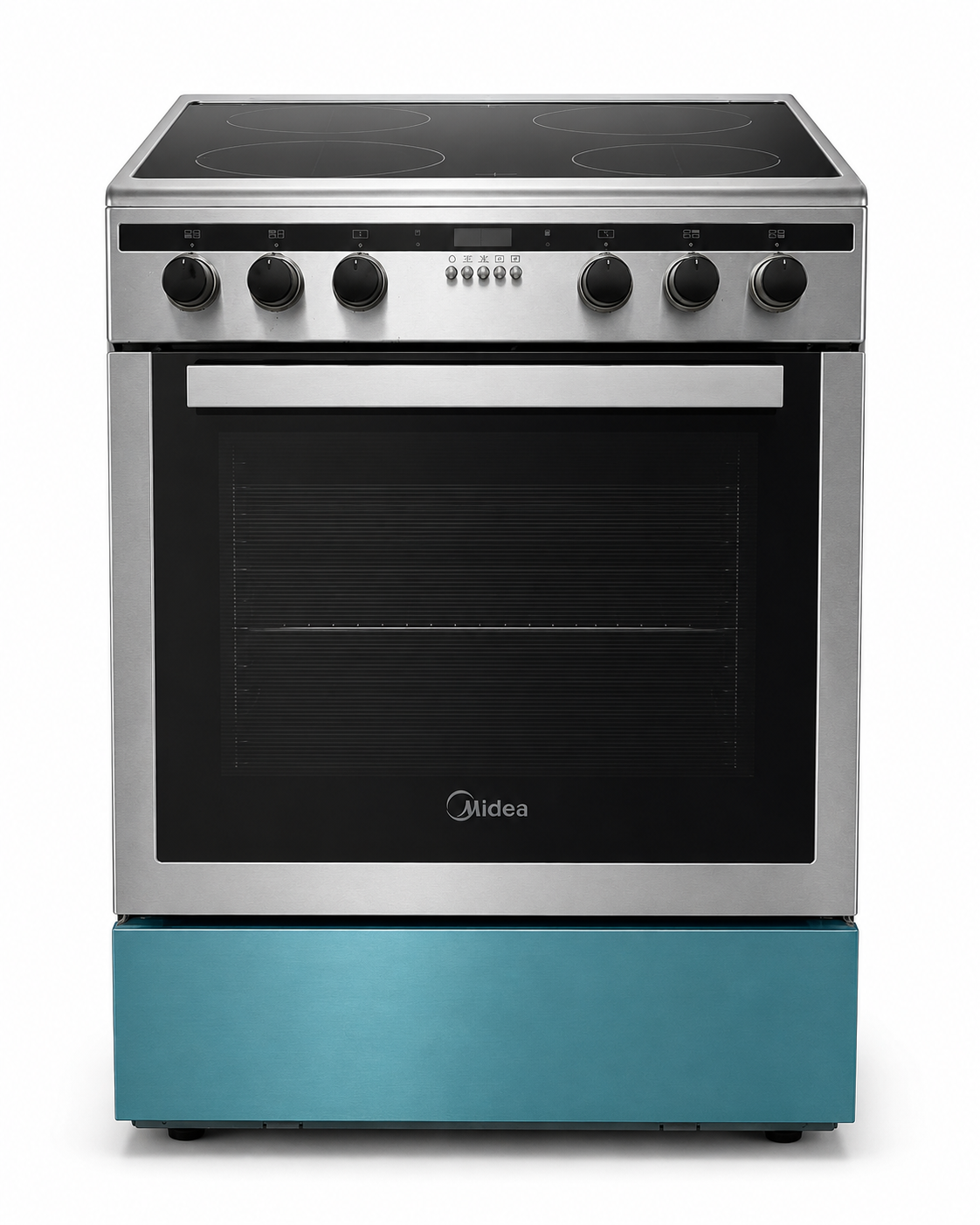 Midea VS66C14ST 60cm Freestanding Ceramic Cooker with 65L Multifunction Oven | Stainless Steel