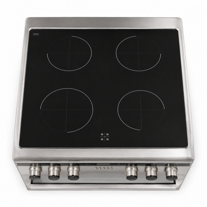 Midea VS66C14ST 60cm Freestanding Ceramic Cooker with 65L Multifunction Oven | Stainless Steel