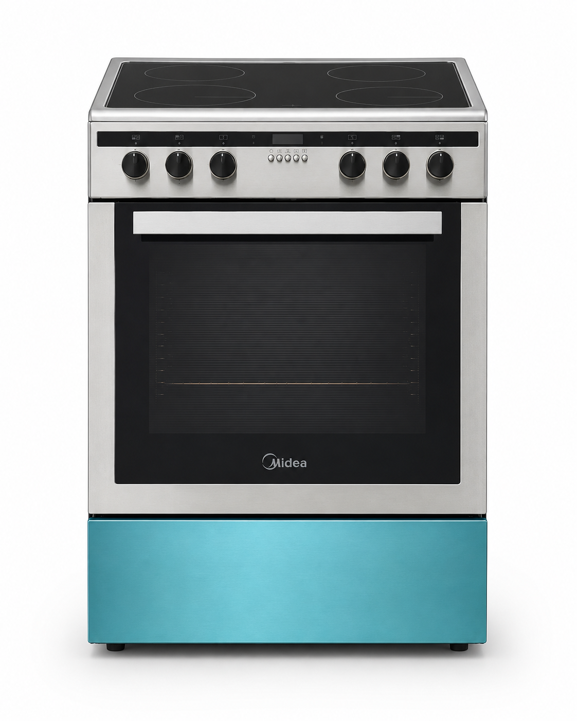 Midea VS66C14ST 60cm Freestanding Ceramic Cooker with 65L Multifunction Oven | Stainless Steel