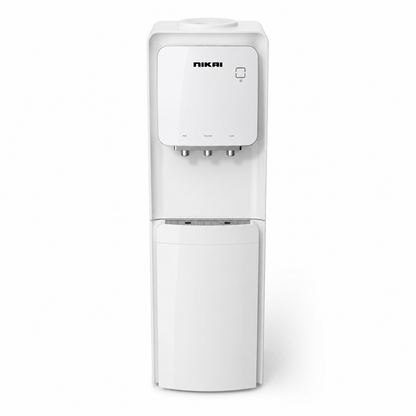 Nikai NWD1300C 3-Tap Top-Loading Water Dispenser with Storage Cabinet | White