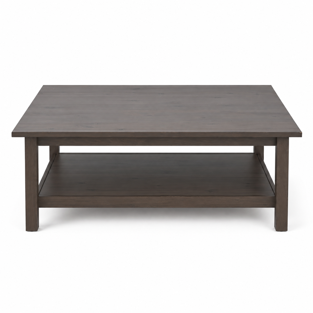 IKEA HEMNES Solid Pine Coffee Table with Lower Shelf | Dark Brown, 118x75x46 cm