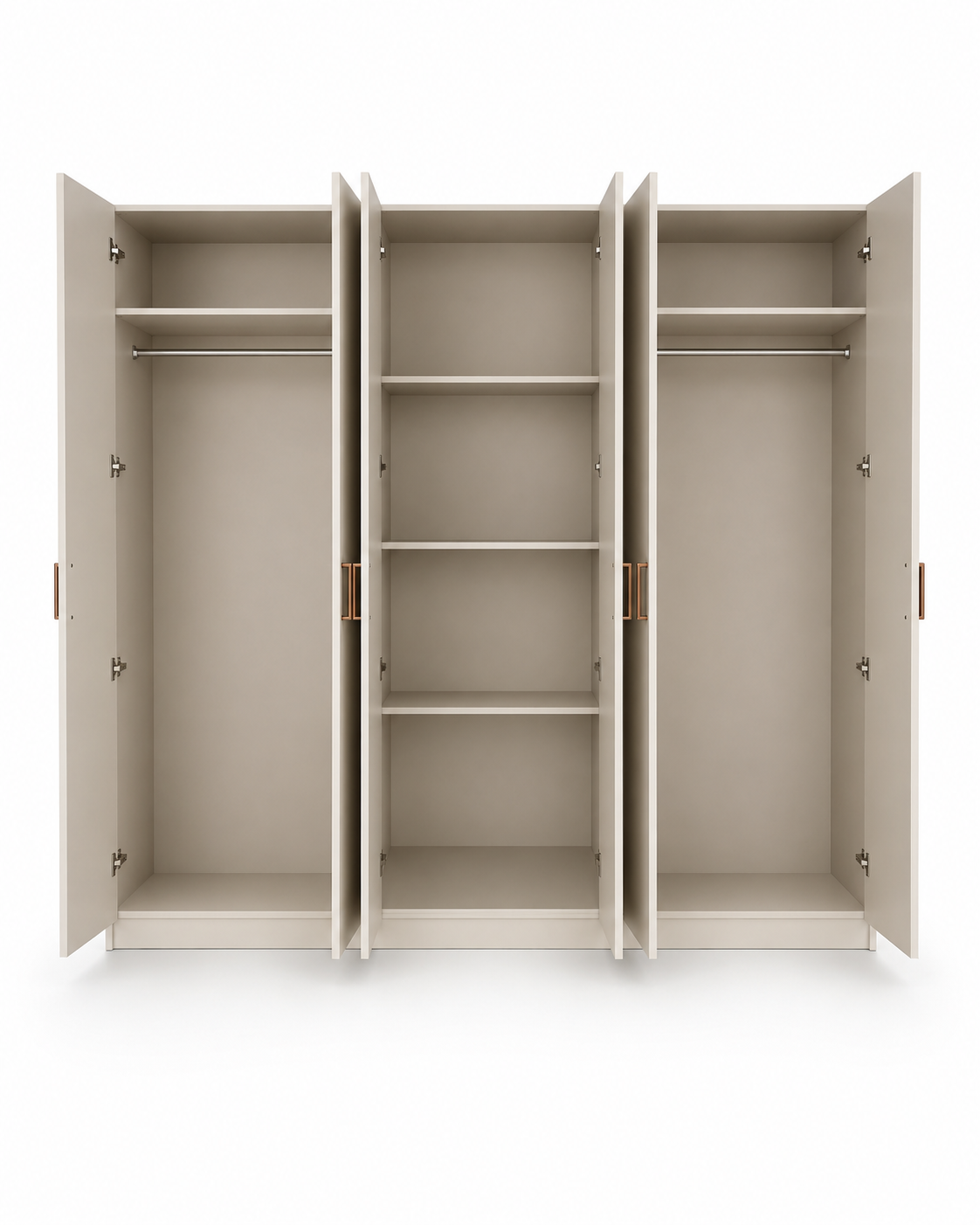 Royal Furniture Senna Painted 6-Door Wardrobe – 240 × 60 × 217 cm