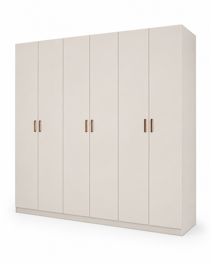 Royal Furniture Senna Painted 6-Door Wardrobe – 240 × 60 × 217 cm