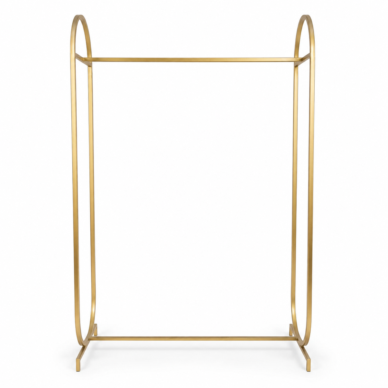 Modern Gold Metal Clothes Hanging Stand | 100x40x200 cm
