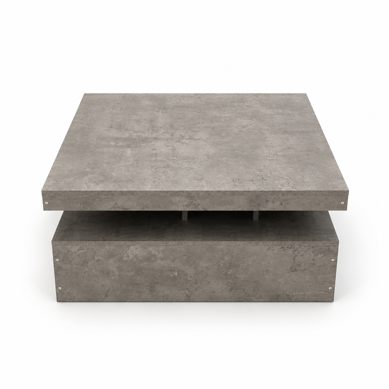 PAN Home Kapehorn Rotating Square Coffee Table | Grey, 79x79 cm