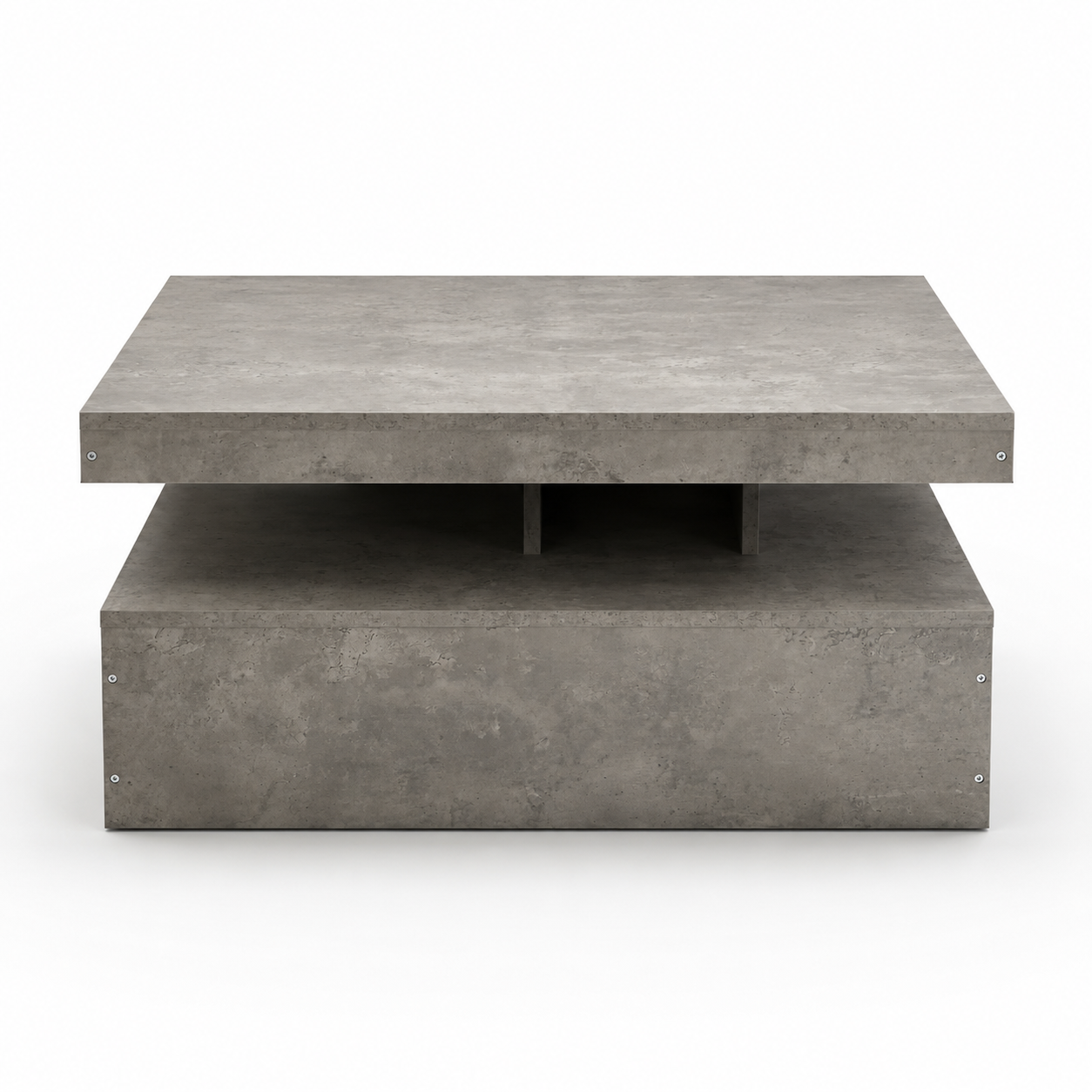 PAN Home Kapehorn Rotating Square Coffee Table | Grey, 79x79 cm