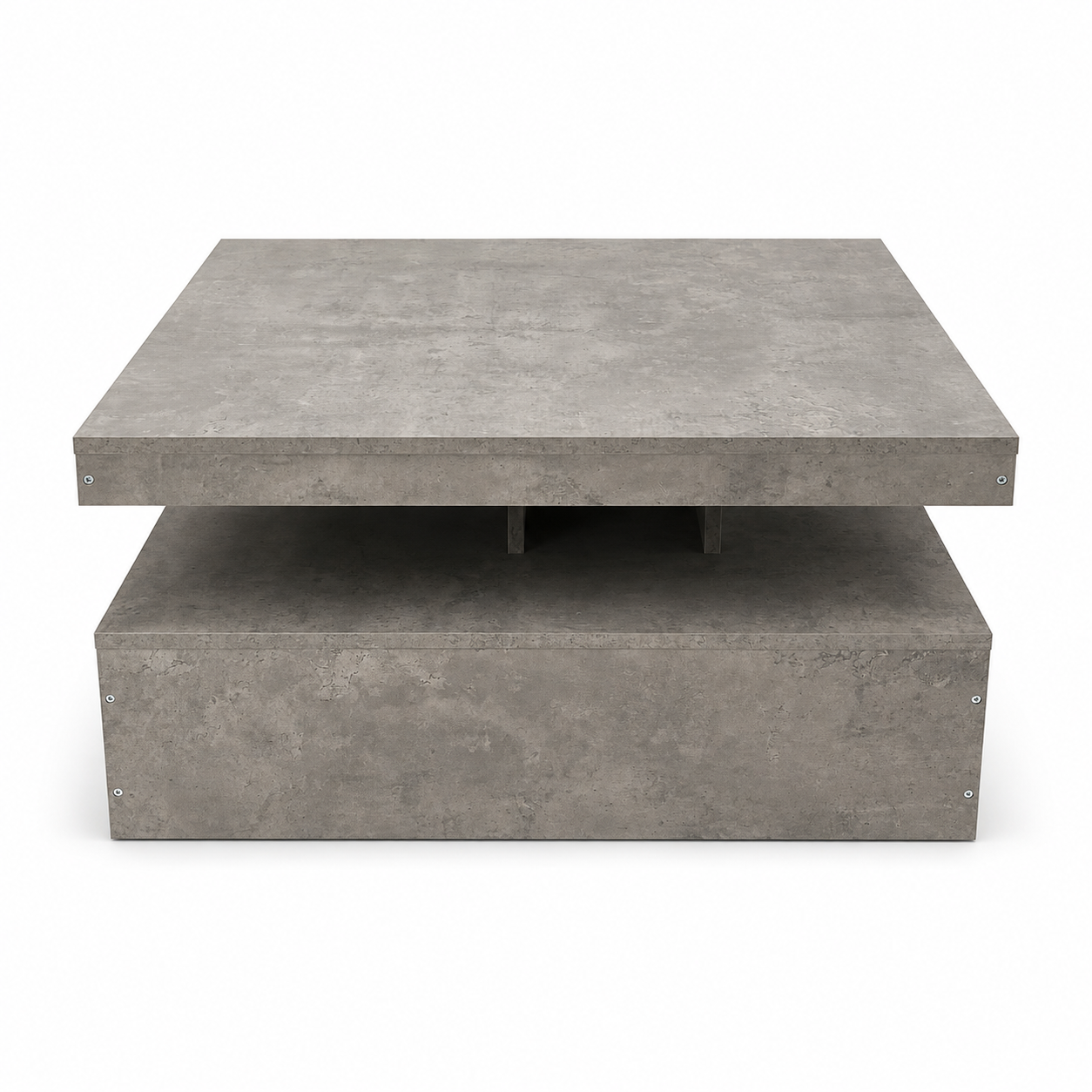 PAN Home Kapehorn Rotating Square Coffee Table | Grey, 79x79 cm