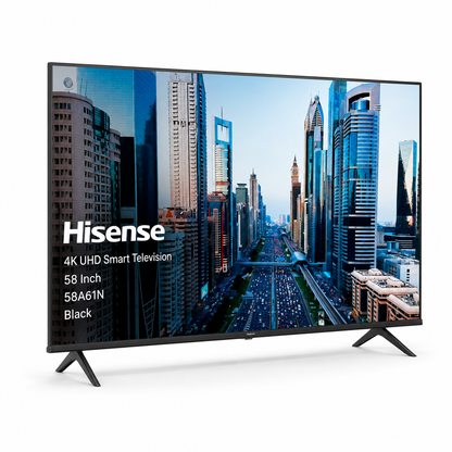 Hisense 58A61N 58-Inch 4K UHD Smart TV with Dolby Vision and VIDAA OS | Black