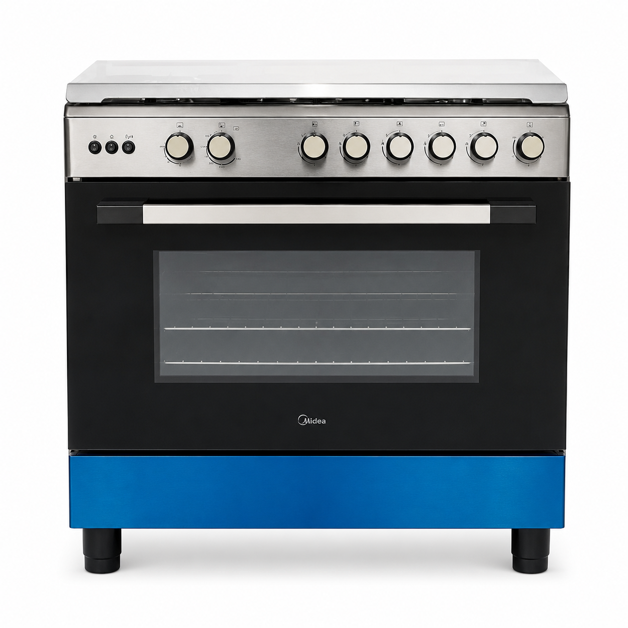 Midea LME95030FFD-C 90 cm 5-Burner Gas Cooker with Convection &amp; Rotisserie