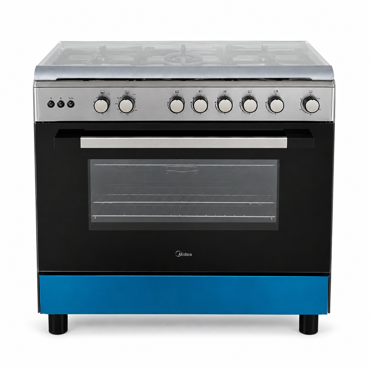 Midea LME95030FFD-C 90 cm 5-Burner Gas Cooker with Convection &amp; Rotisserie