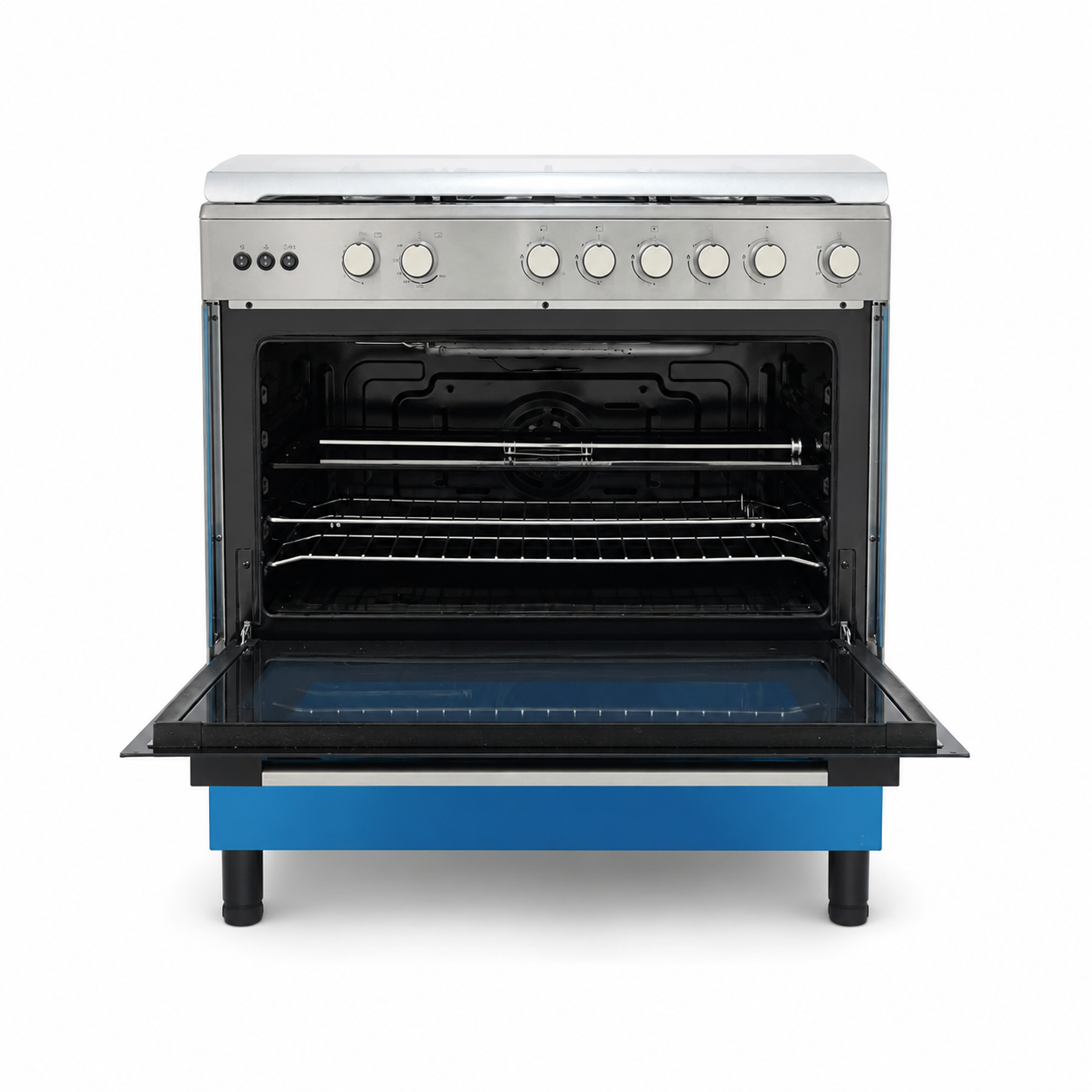 Midea LME95030FFD-C 90 cm 5-Burner Gas Cooker with Convection &amp; Rotisserie