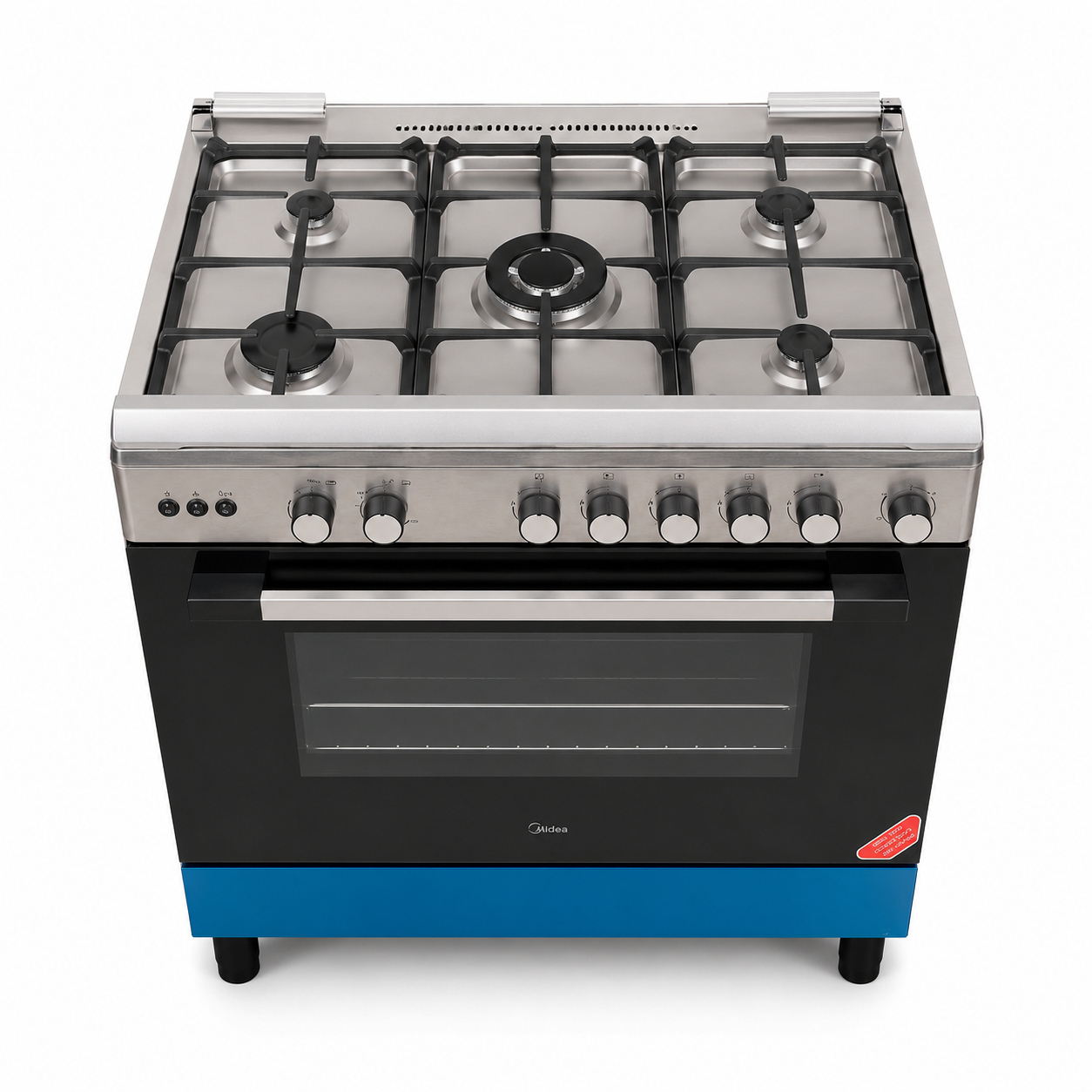 Midea LME95030FFD-C 90 cm 5-Burner Gas Cooker with Convection &amp; Rotisserie