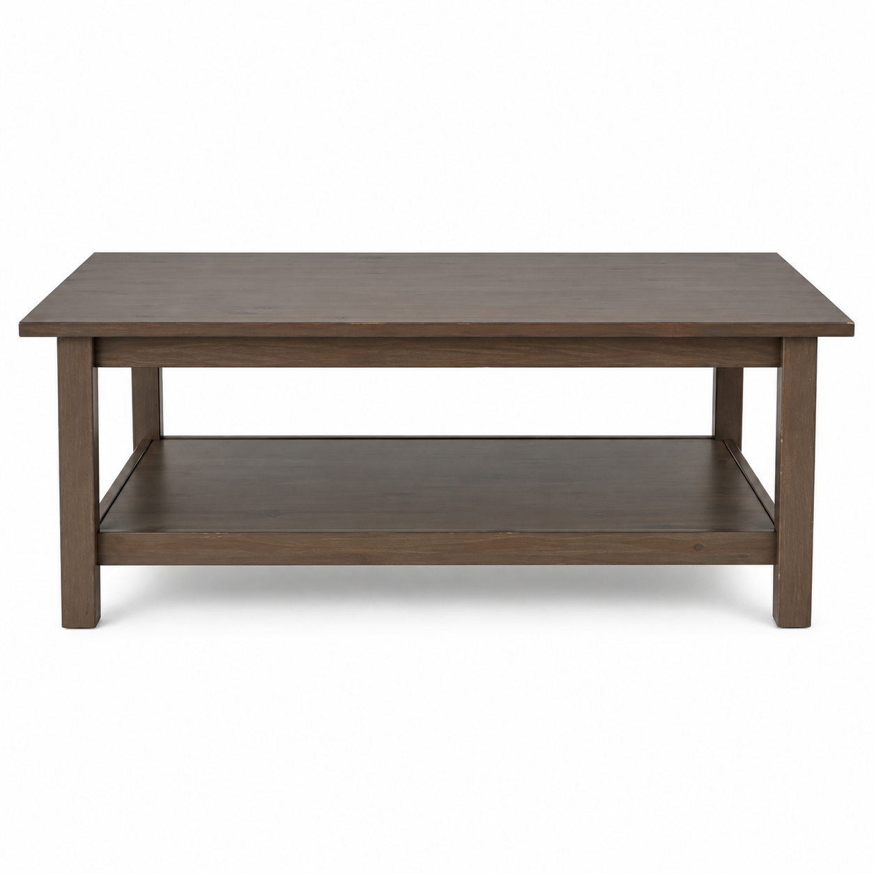 KEA LACK Coffee Table with Shelf – Dark Brown | 118 × 78 cm