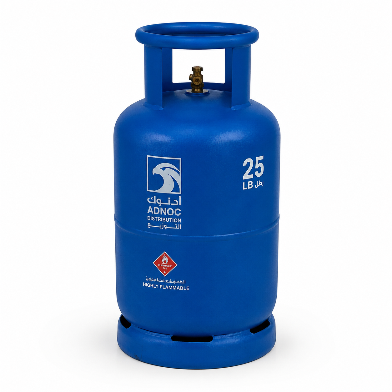 ADNOC Distribution 25 lb LPG Gas Cylinder – Blue – Empty Cylinder