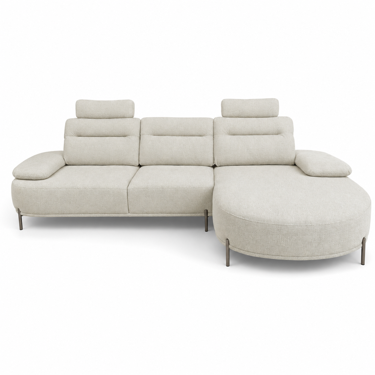 Home Centre Fernan 3-Seater Fabric Left Corner Sofa – Beige