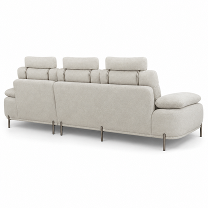 Home Centre Fernan 3-Seater Fabric Left Corner Sofa – Beige