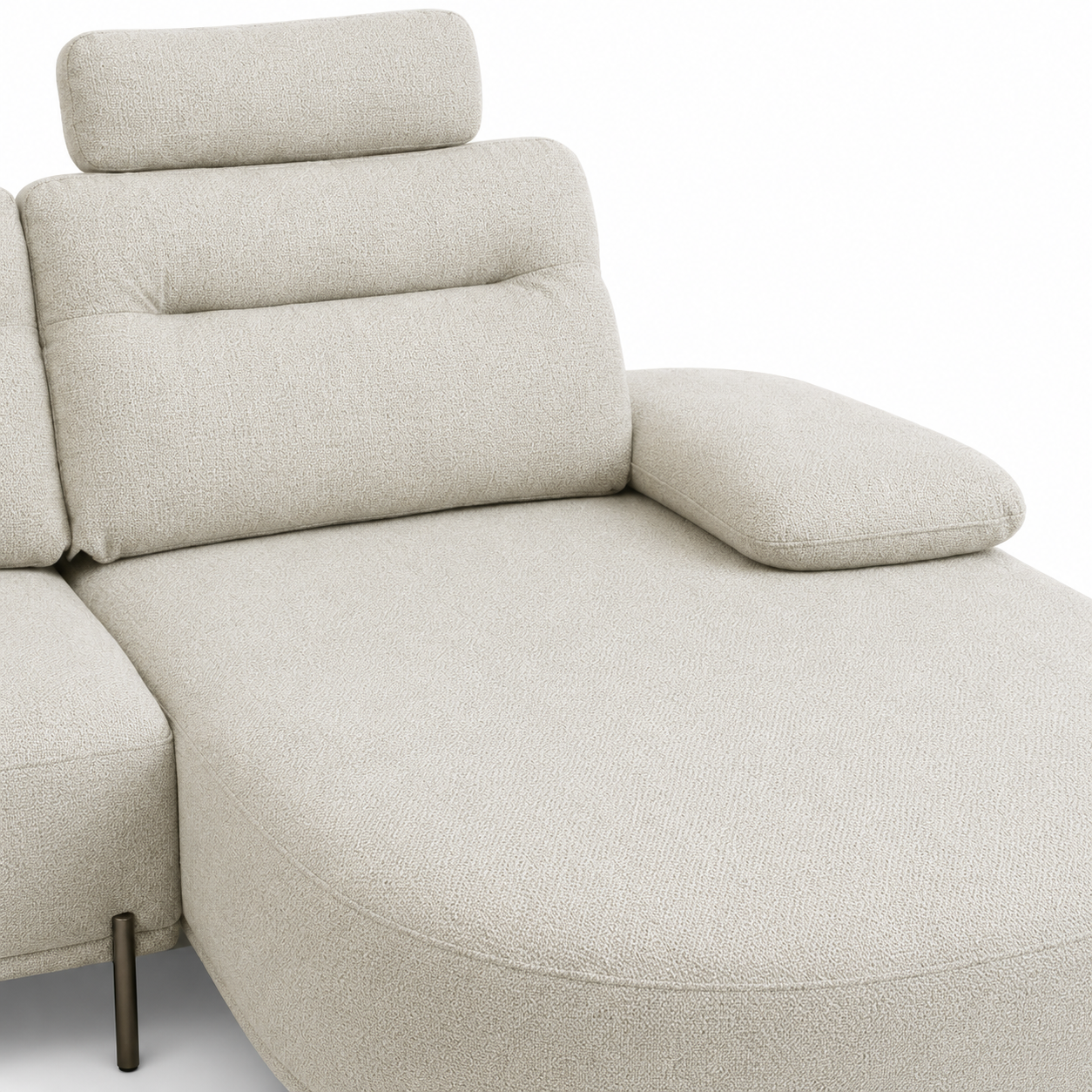 Home Centre Fernan 3-Seater Fabric Left Corner Sofa – Beige
