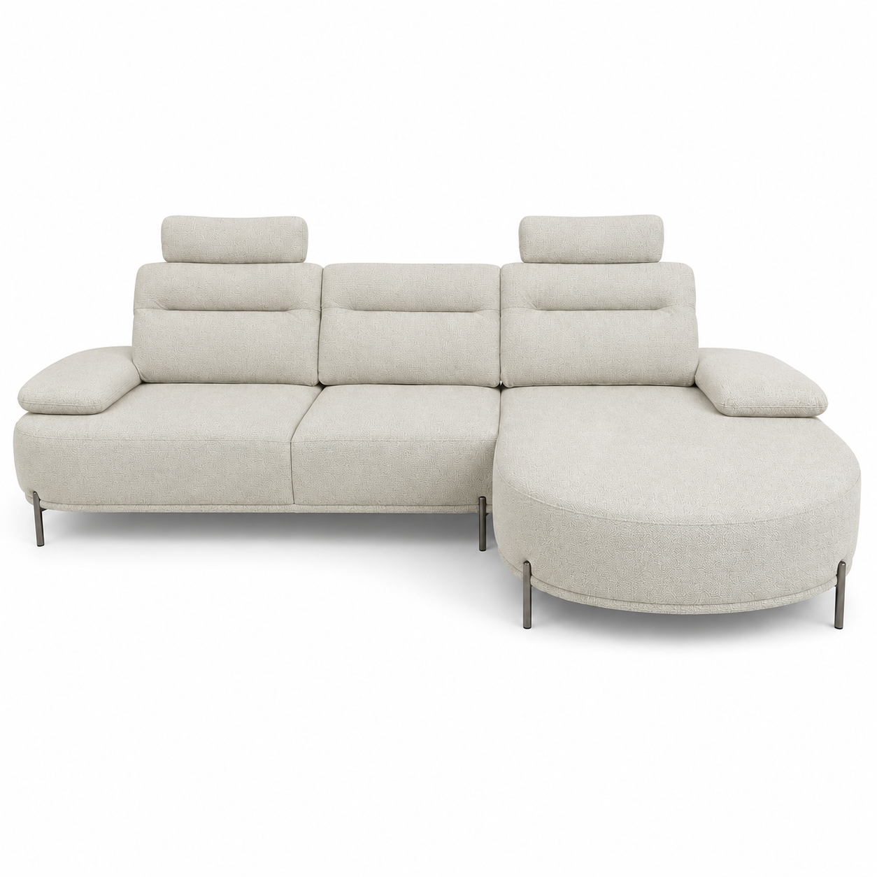 Home Centre Fernan 3-Seater Fabric Left Corner Sofa – Beige