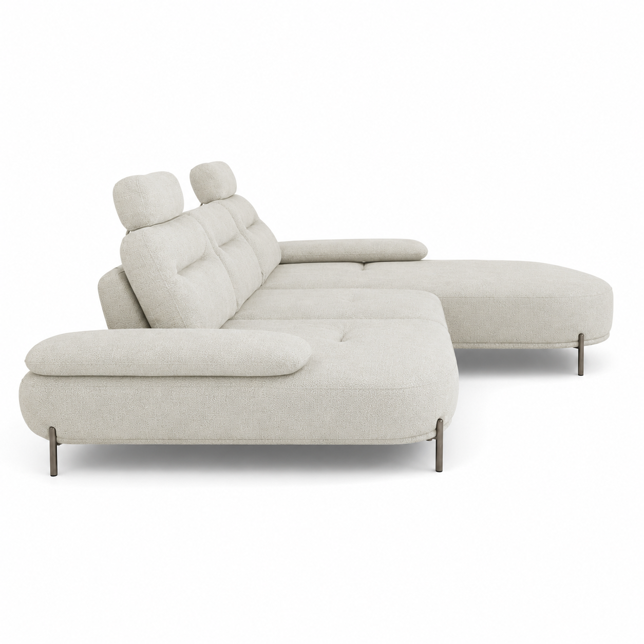 Home Centre Fernan 3-Seater Fabric Left Corner Sofa – Beige