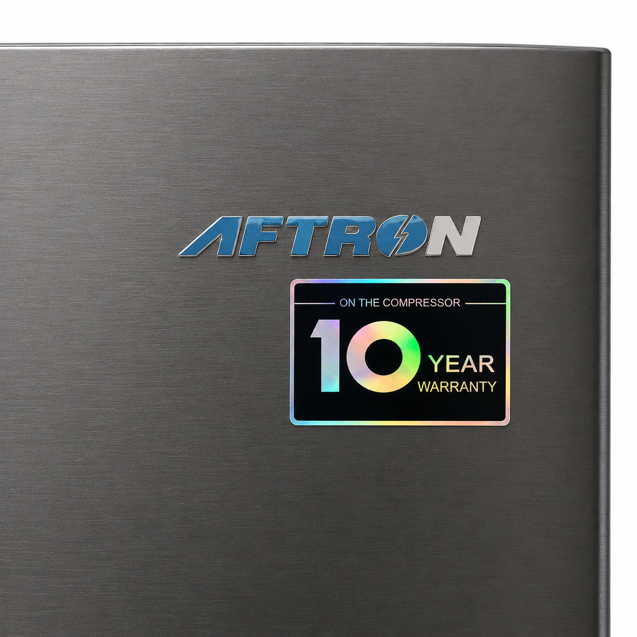 Aftron AFR410SSF 400L No Frost Double-Door Refrigerator – Stainless Steel