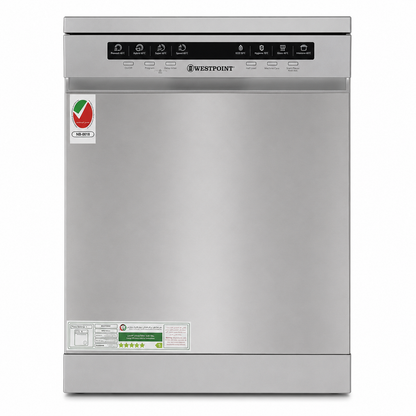 Westpoint WYS-1523.I 15-Place Setting Freestanding Dishwasher – Stainless Steel