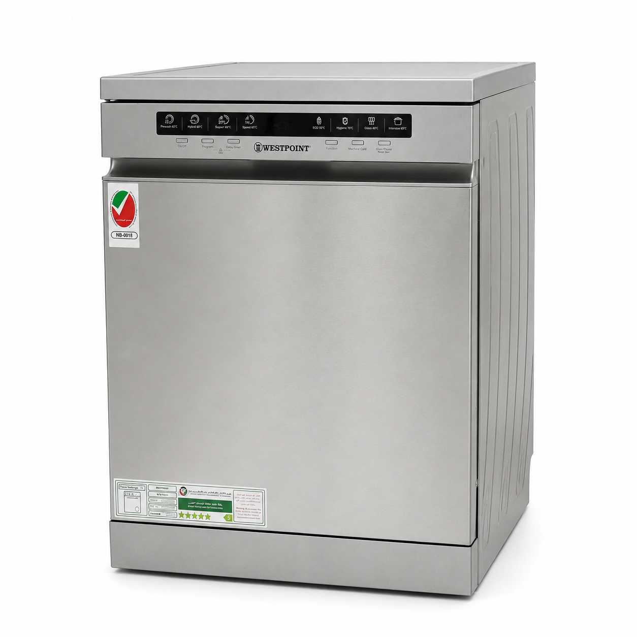 Westpoint WYS-1523.I 15-Place Setting Freestanding Dishwasher – Stainless Steel