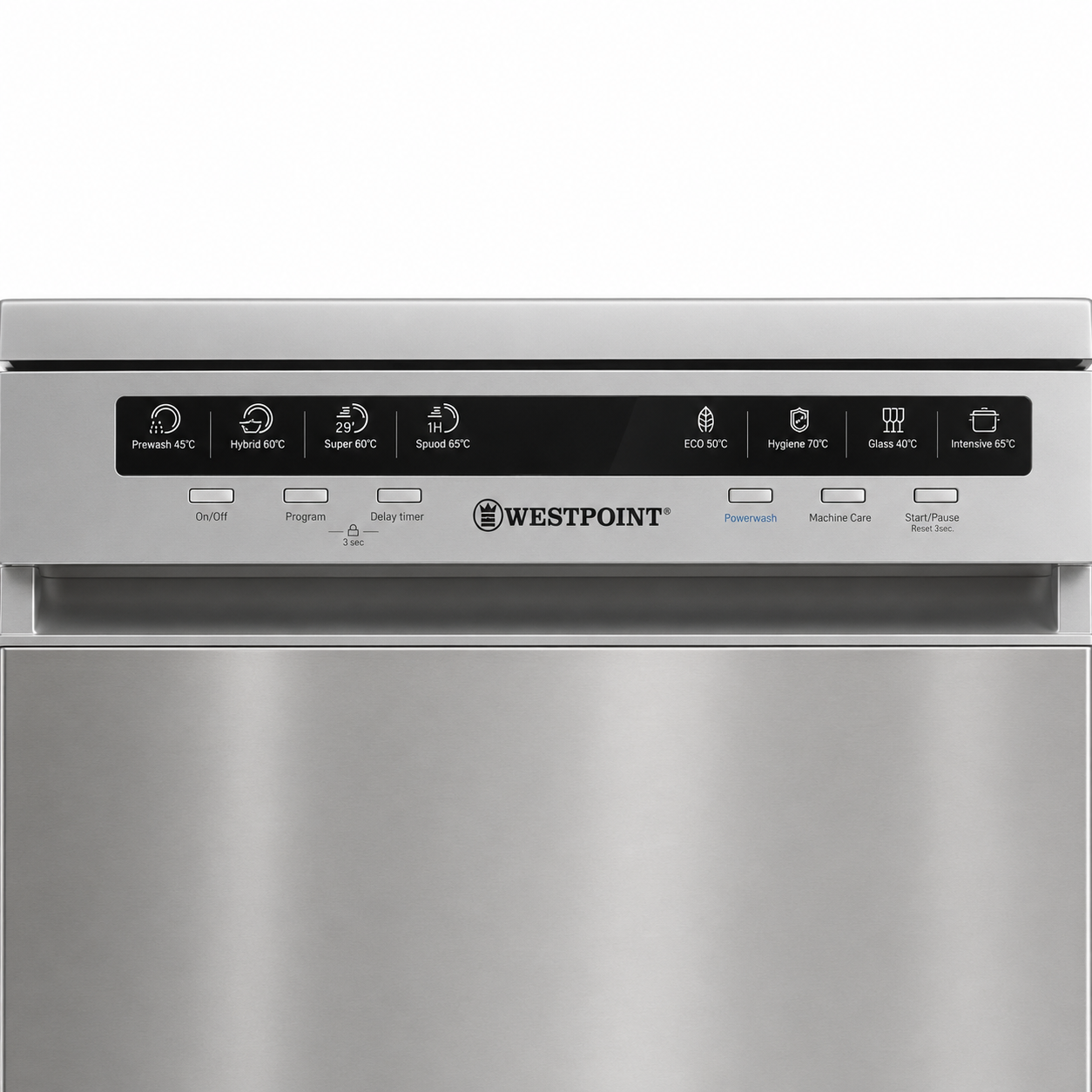 Westpoint WYS-1523.I 15-Place Setting Freestanding Dishwasher – Stainless Steel
