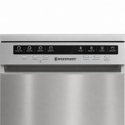 Westpoint WYS-1523.I 15-Place Setting Freestanding Dishwasher – Stainless Steel