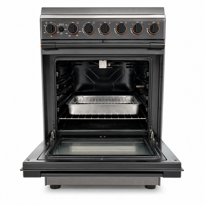 Toshiba Lava Series TBA-24BMG4G089KS 4-Burner Gas Cooker – 60 cm – Dark Grey