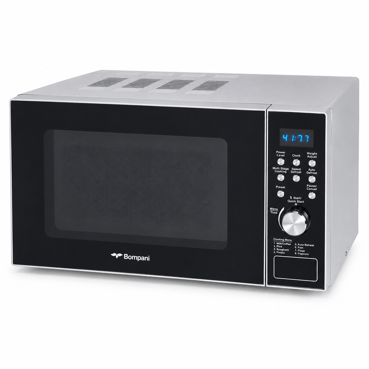 Bompani BO-20DS 20L Digital Microwave Oven – 700W – Stainless Steel