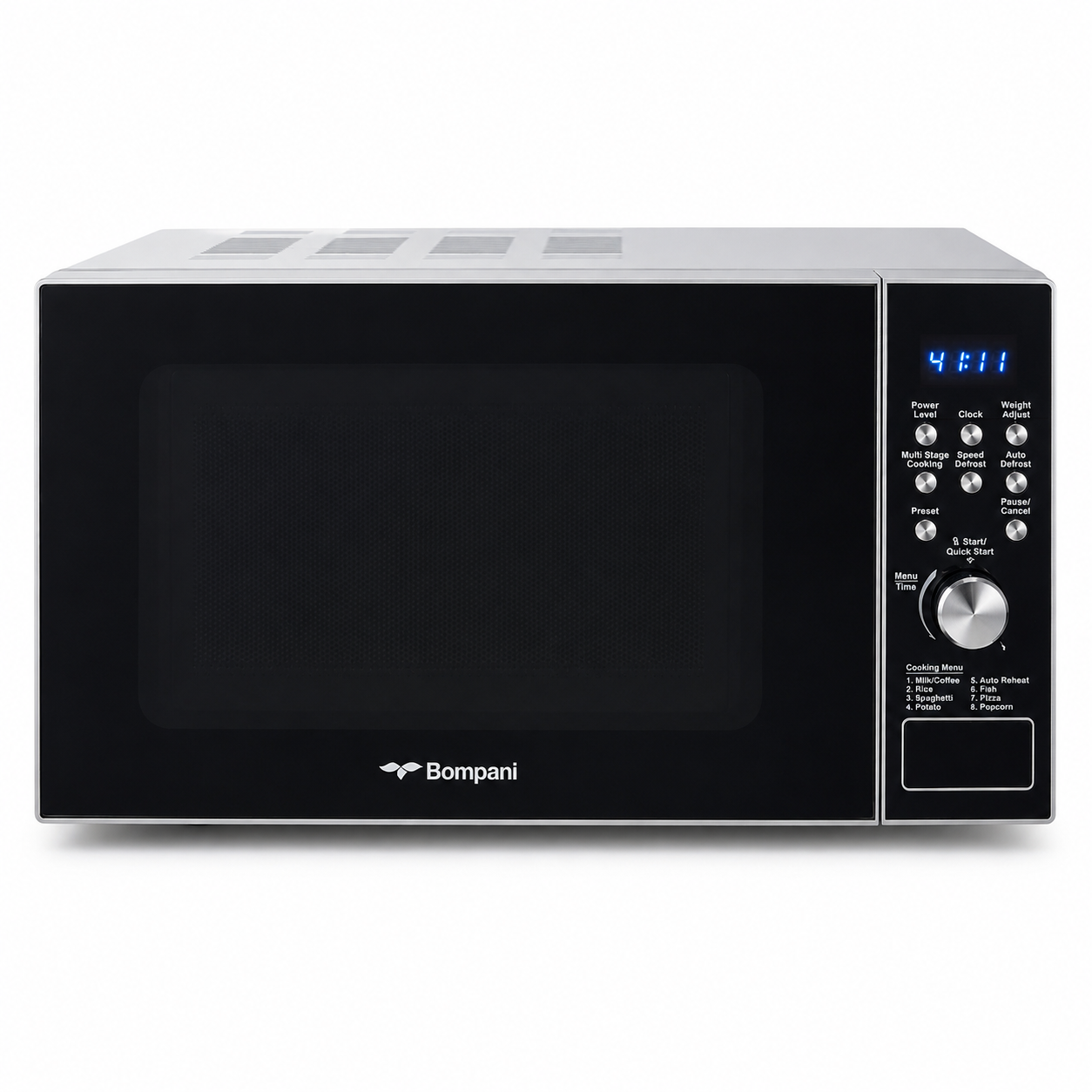 Bompani BO-20DS 20L Digital Microwave Oven – 700W – Stainless Steel