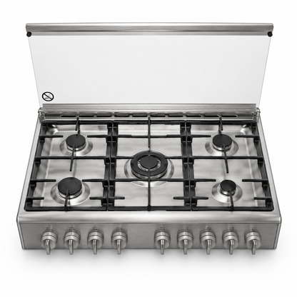 Bosch Serie 2 HSG736355M 5-Burner Gas Range Cooker – 90 cm – Stainless Steel
