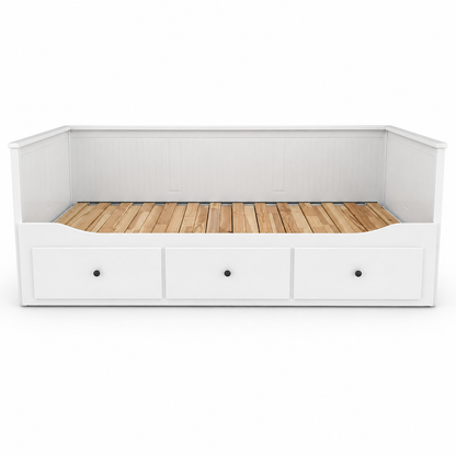 IKEA HEMNES Day-Bed with 3 Storage Drawers – White – 80×200 cm