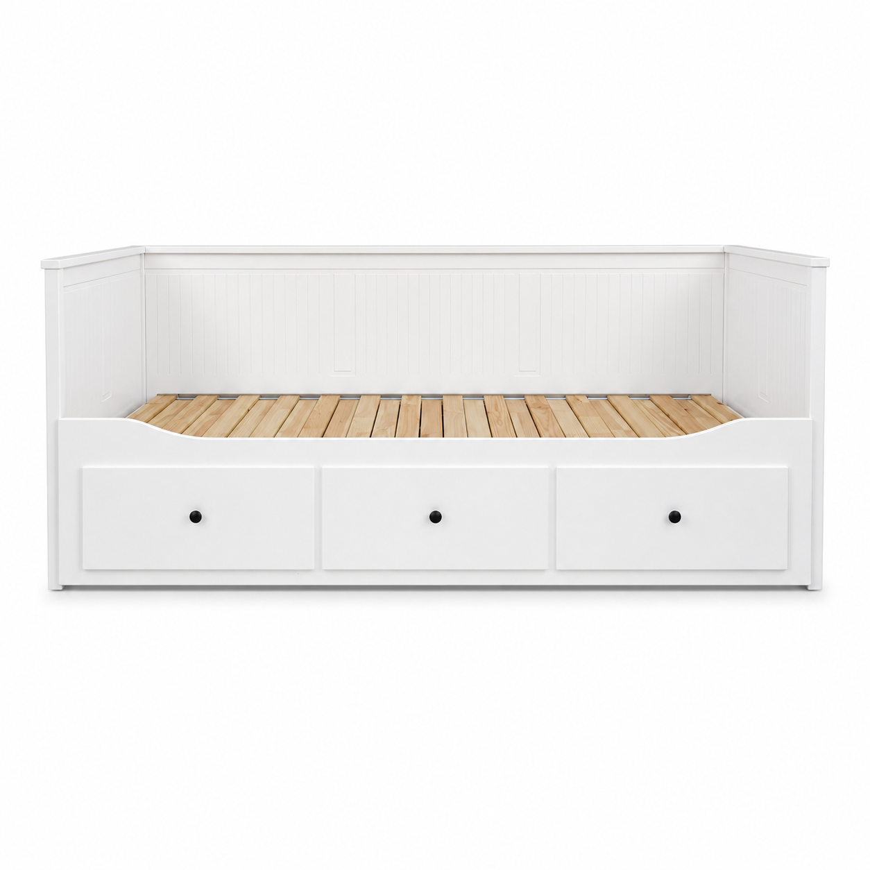 IKEA HEMNES Day-Bed with 3 Storage Drawers – White – 80×200 cm